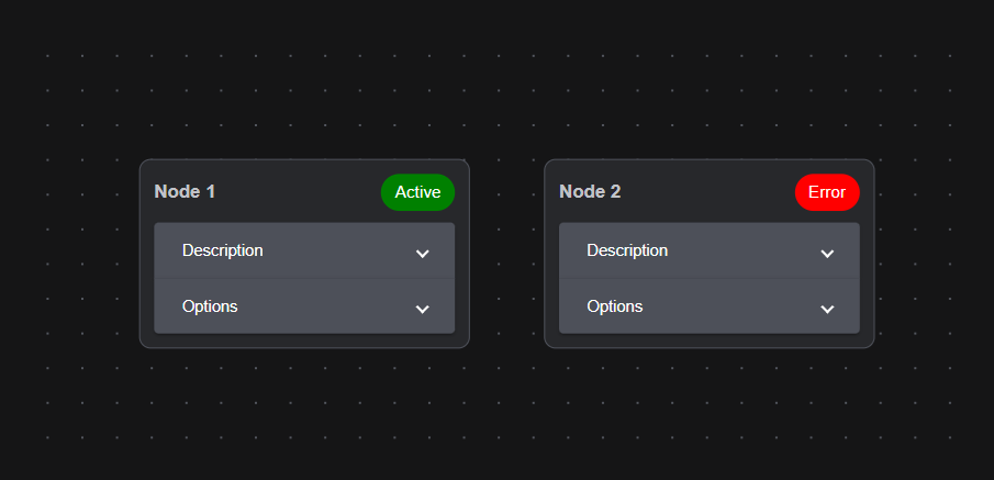 Screenshot of Angular Material Node example
