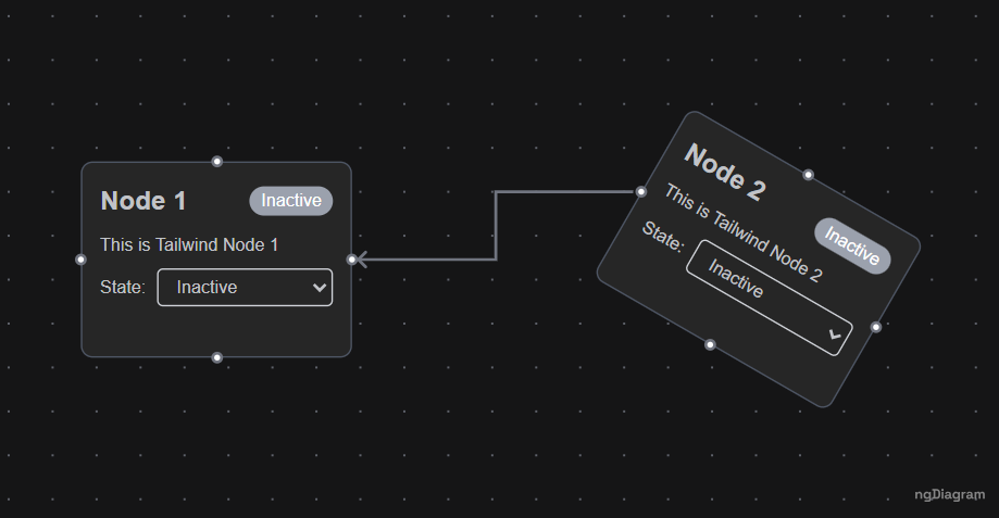 Screenshot of Tailwind CSS example